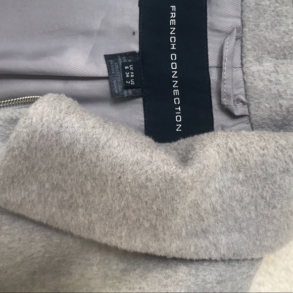 French Connection Light Grey Coat - Picture 4 of 5